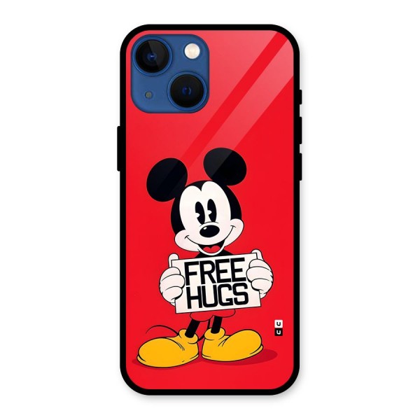 Free Hugs Glass Back Case for iPhone 13 Mini