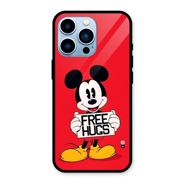 Free Hugs Glass Back Case for iPhone 13 Pro