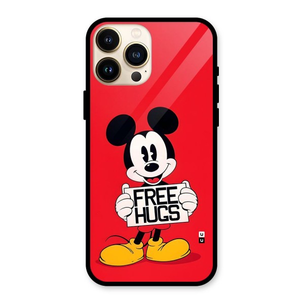 Free Hugs Glass Back Case for iPhone 13 Pro Max