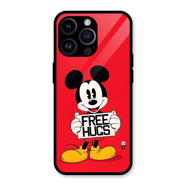 Free Hugs Glass Back Case for iPhone 14 Pro Max