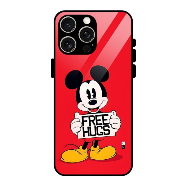 Free Hugs Glass Back Case for iPhone 15 Pro Max