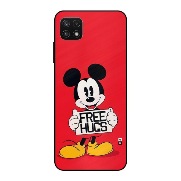 Free Hugs Metal Back Case for Galaxy A22 5G