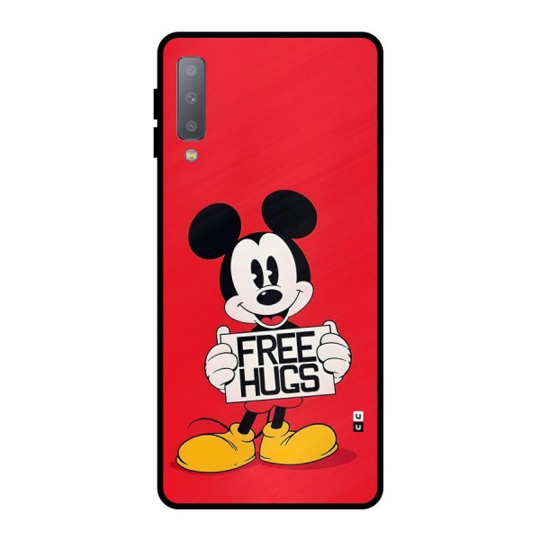 Free Hugs Metal Back Case for Galaxy A7 (2018)