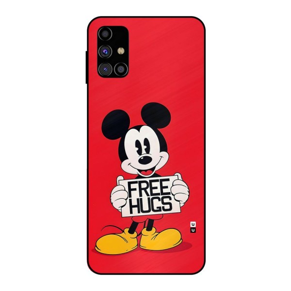 Free Hugs Metal Back Case for Galaxy M31s