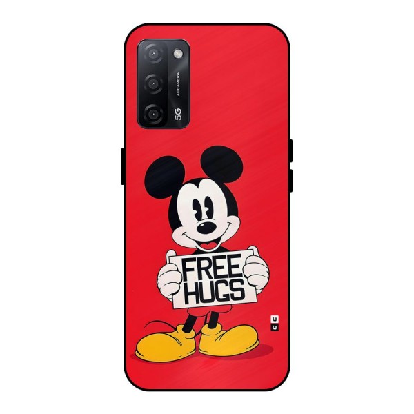 Free Hugs Metal Back Case for Oppo A53s 5G