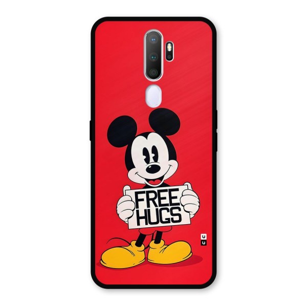 Free Hugs Metal Back Case for Oppo A5 (2020)