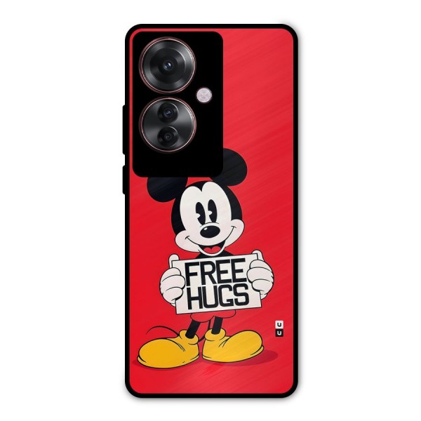 Free Hugs Metal Back Case for Oppo F25 Pro