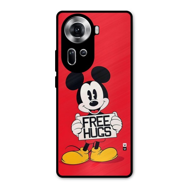 Free Hugs Metal Back Case for Oppo Reno11 5G