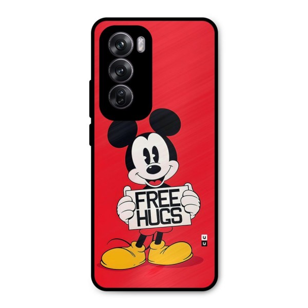 Free Hugs Metal Back Case for Oppo Reno12 Pro