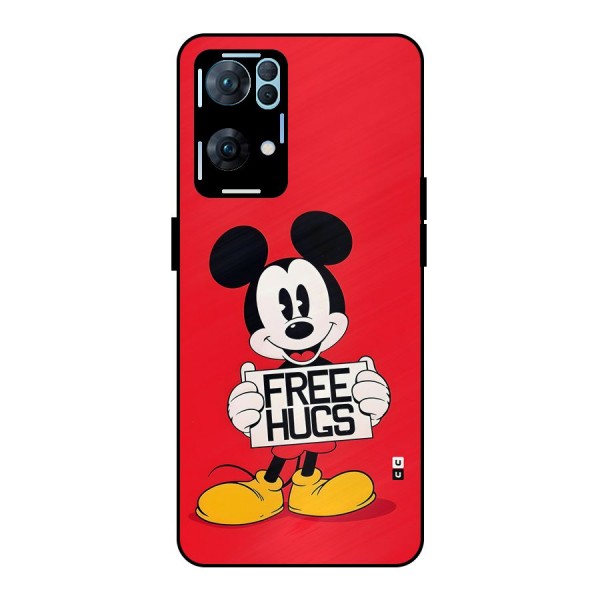 Free Hugs Metal Back Case for Oppo Reno7 Pro 5G