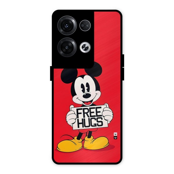 Free Hugs Metal Back Case for Oppo Reno8 Pro 5G