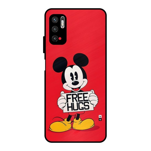 Free Hugs Metal Back Case for Poco M3 Pro 5G