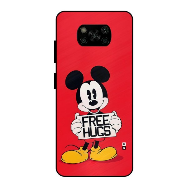 Free Hugs Metal Back Case for Poco X3