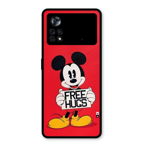 Free Hugs Metal Back Case for Poco X4 Pro 5G