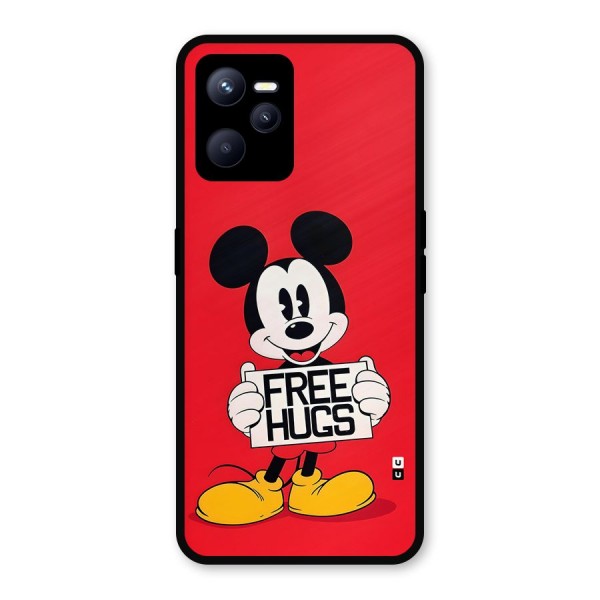 Free Hugs Metal Back Case for Realme C35