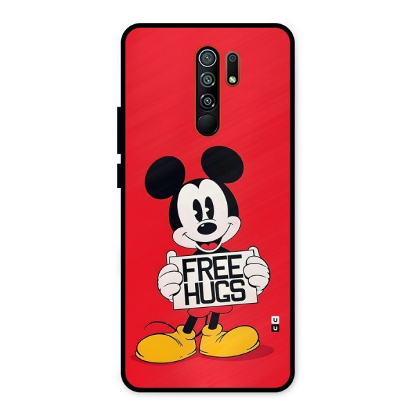 Free Hugs Metal Back Case for Redmi 9 Prime