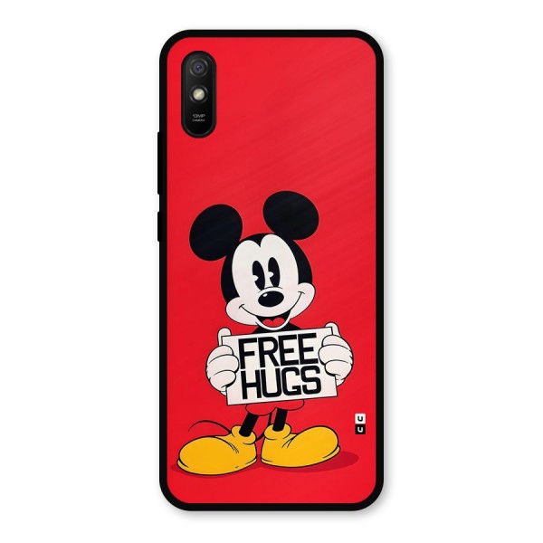 Free Hugs Metal Back Case for Redmi 9a