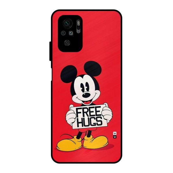 Free Hugs Metal Back Case for Redmi Note 10