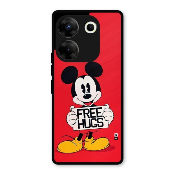 Free Hugs Metal Back Case for Tecno Camon 20