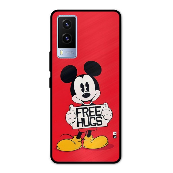 Free Hugs Metal Back Case for Vivo V21e 5G