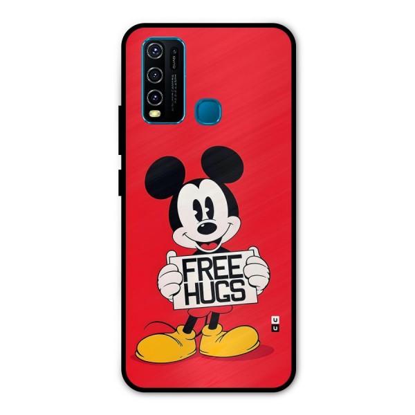 Free Hugs Metal Back Case for Vivo Y30