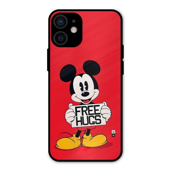 Free Hugs Metal Back Case for iPhone 12 Mini