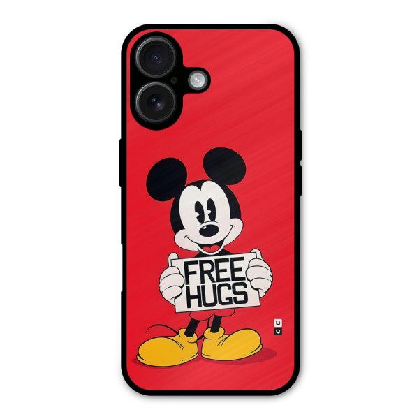 Free Hugs Metal Back Case for iPhone 16