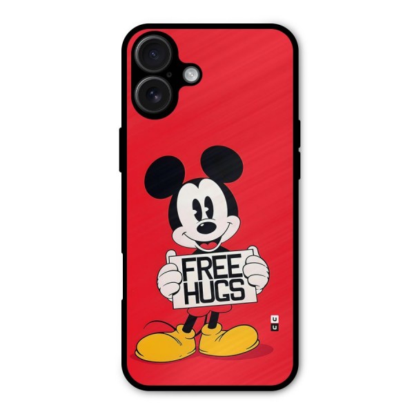 Free Hugs Metal Back Case for iPhone 16 Plus