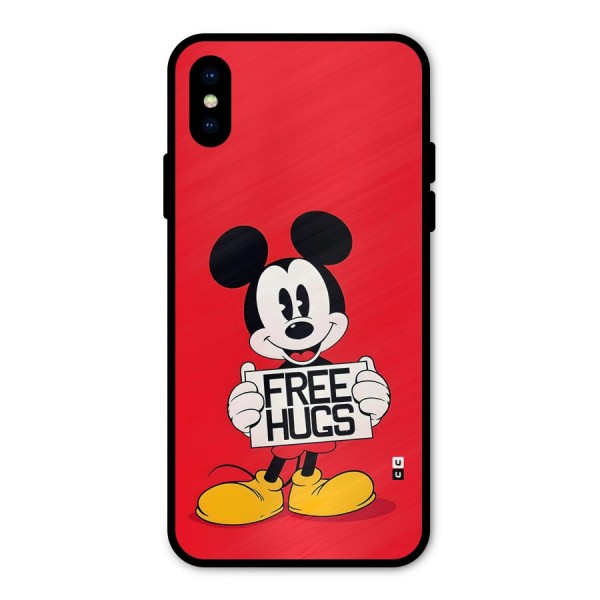 Free Hugs Metal Back Case for iPhone X