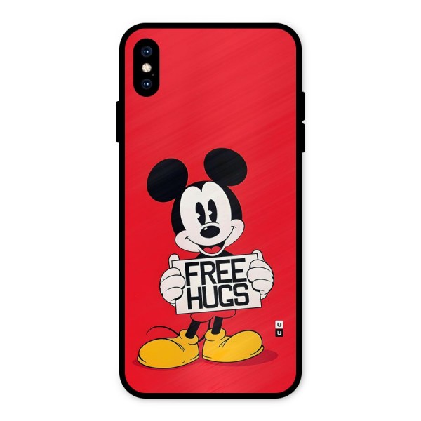 Free Hugs Metal Back Case for iPhone XS Max