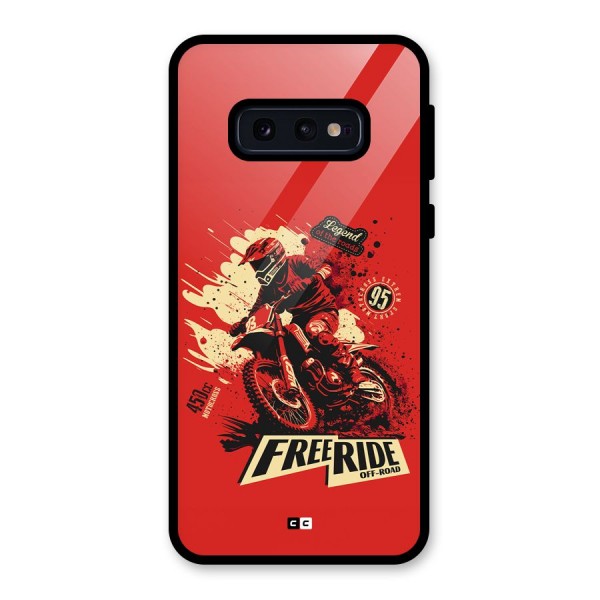 Free Ride Glass Back Case for Galaxy S10e