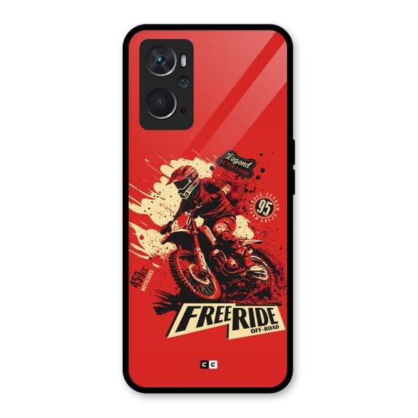 Free Ride Glass Back Case for Oppo K10 4G