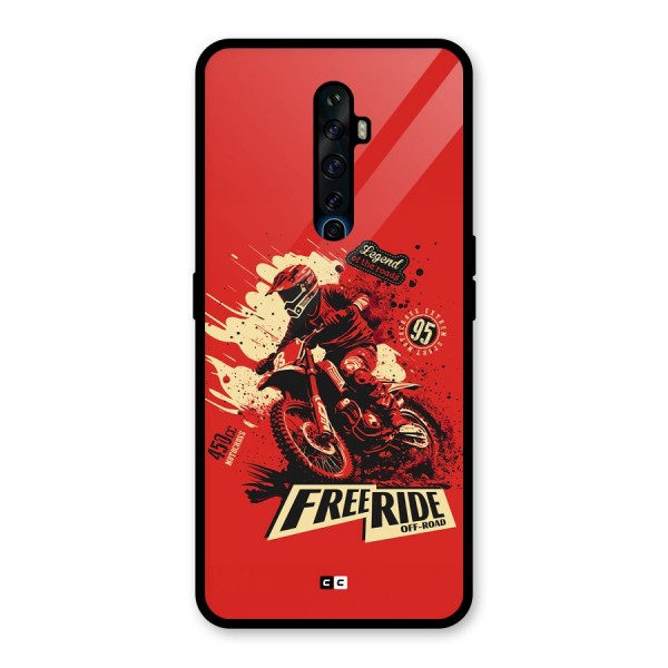 Free Ride Glass Back Case for Oppo Reno2 F