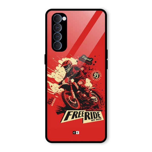 Free Ride Glass Back Case for Oppo Reno4 Pro