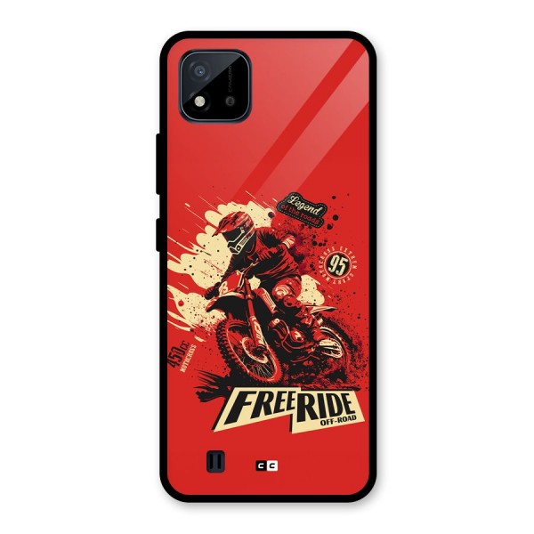 Free Ride Glass Back Case for Realme C11 2021