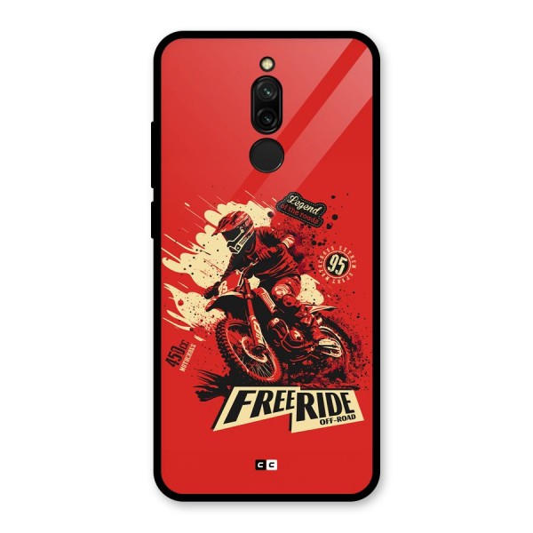 Free Ride Glass Back Case for Redmi 8