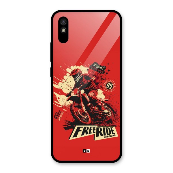 Free Ride Glass Back Case for Redmi 9i