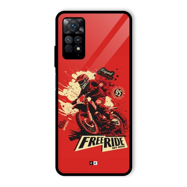 Free Ride Glass Back Case for Redmi Note 11 Pro