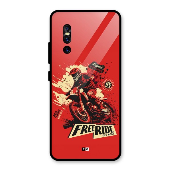 Free Ride Glass Back Case for Vivo V15 Pro