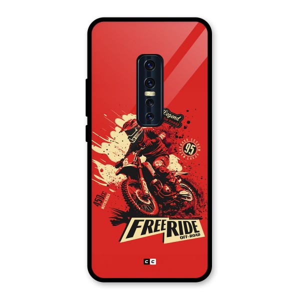 Free Ride Glass Back Case for Vivo V17 Pro