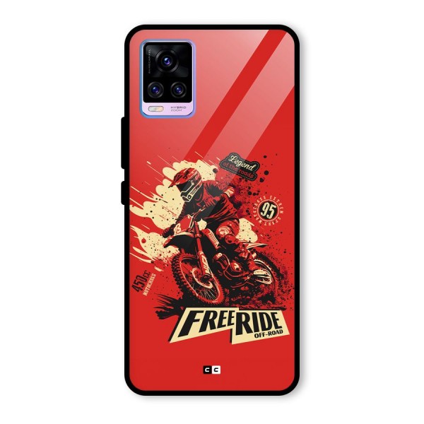 Free Ride Glass Back Case for Vivo V20 Pro