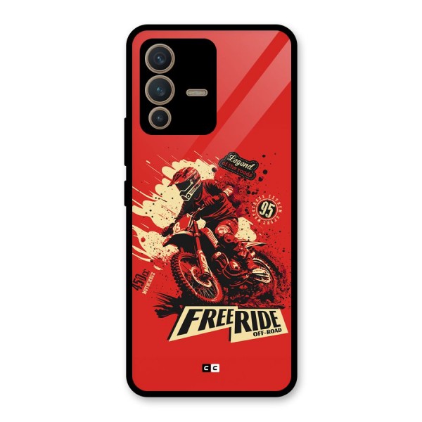 Free Ride Glass Back Case for Vivo V23 5G