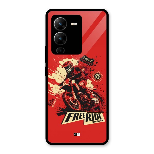 Free Ride Glass Back Case for Vivo V25 Pro