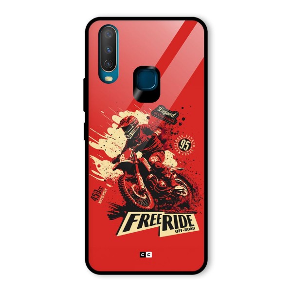 Free Ride Glass Back Case for Vivo Y17