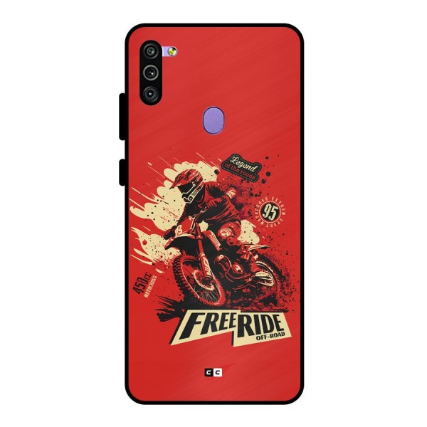 Free Ride Metal Back Case for Galaxy M11