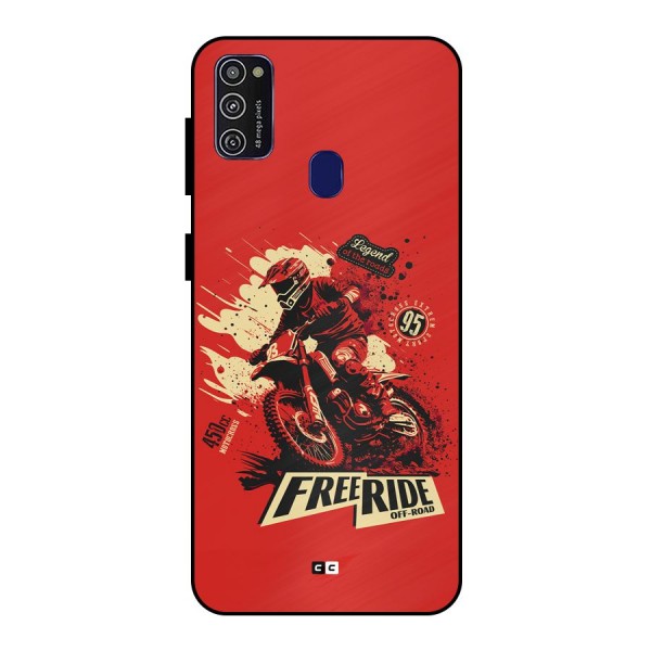 Free Ride Metal Back Case for Galaxy M21