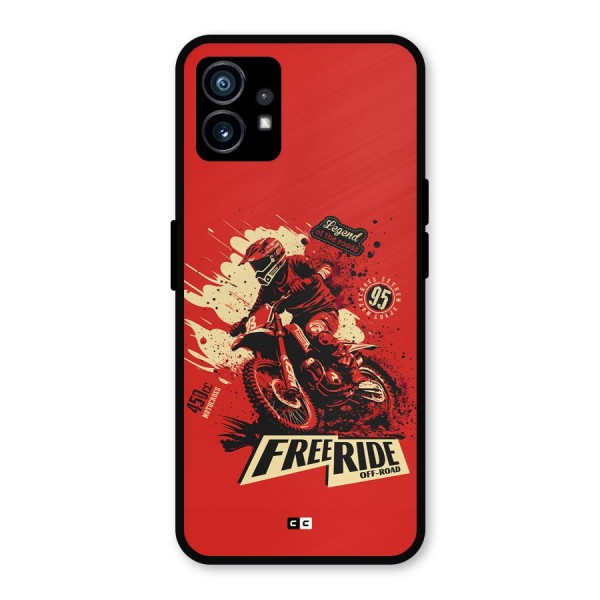 Free Ride Metal Back Case for Nothing Phone 1