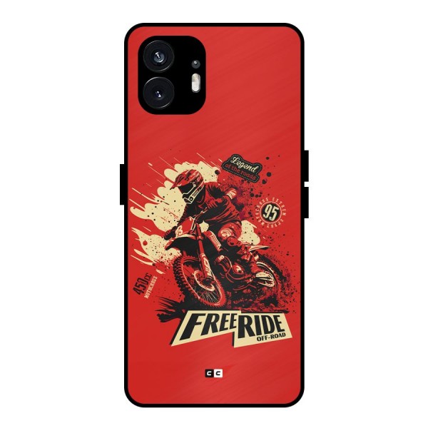 Free Ride Metal Back Case for Nothing Phone 2