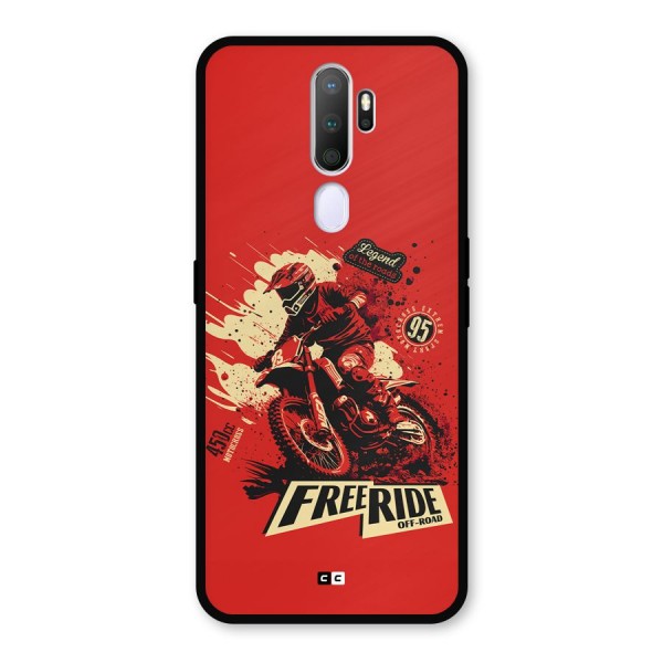 Free Ride Metal Back Case for Oppo A9 (2020)