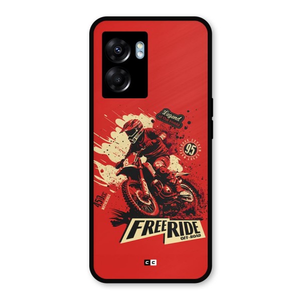 Free Ride Metal Back Case for Oppo K10 (5G)